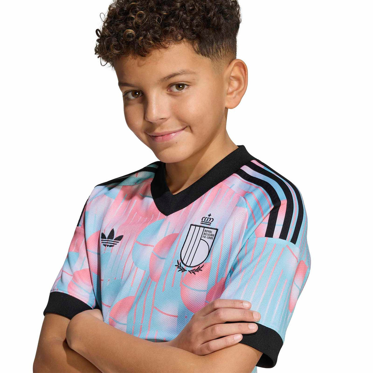 adidas OG Belgium Football World Cup 2026 Kids Away Jersey
