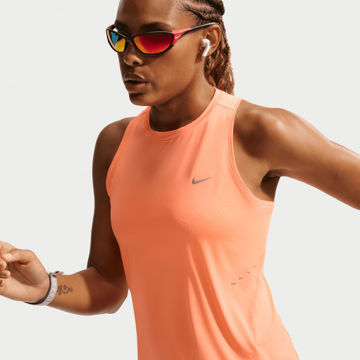 NIKE W NK SWIFT DF TANK TOP Orange