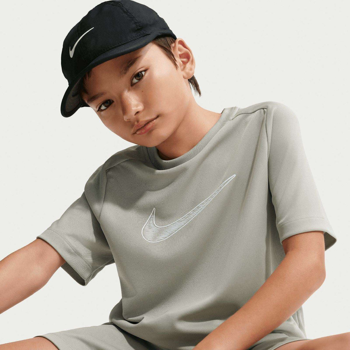 Nike Boys DF MULTI SS TOP HBR Green