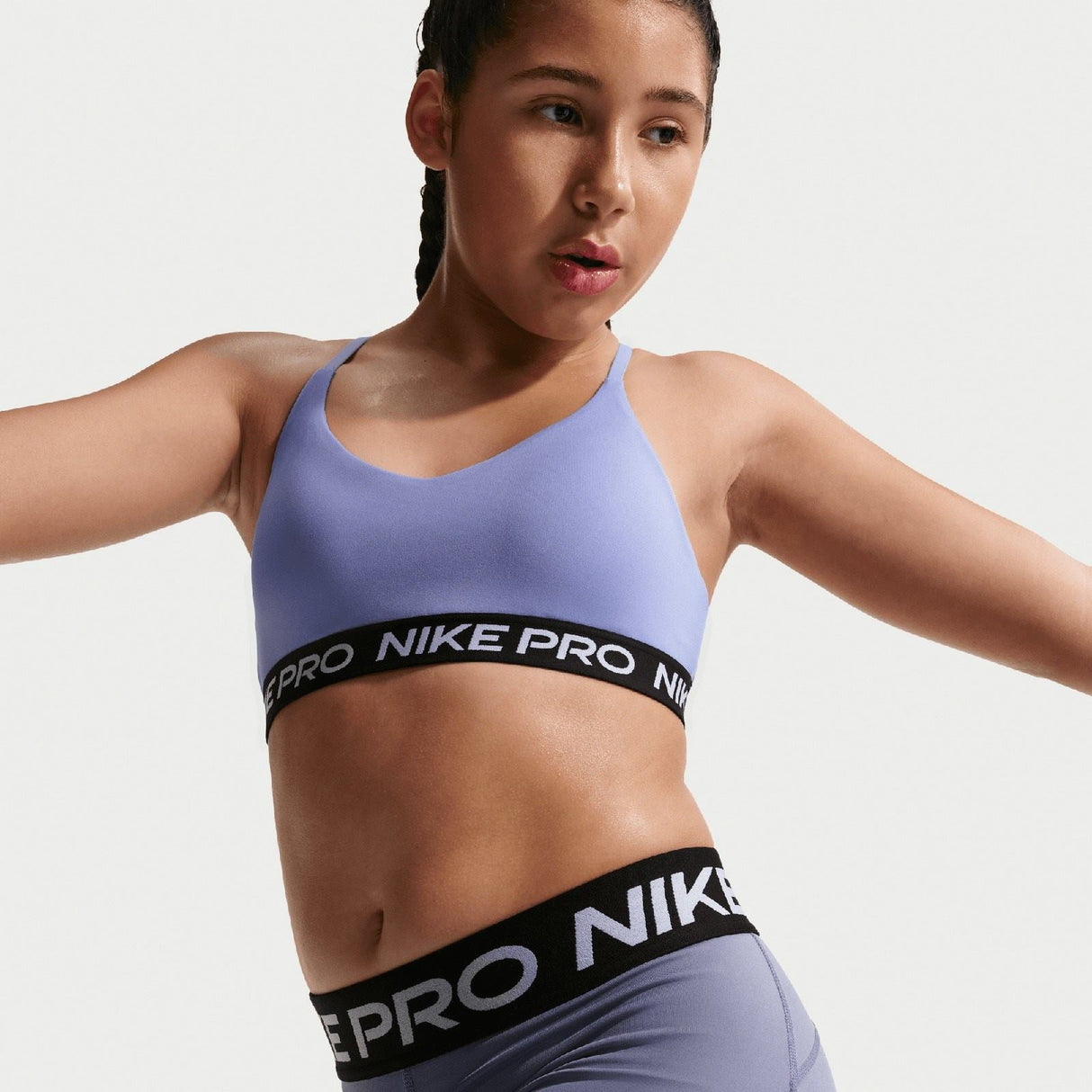 NIKE GIRLS NP INDY BRA Purple