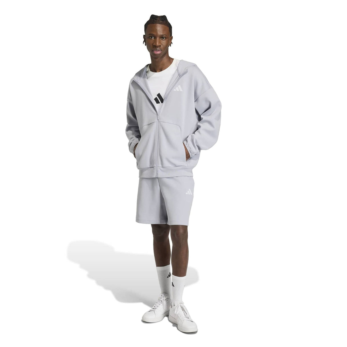 adidas Mens Feel It Shorts Grey