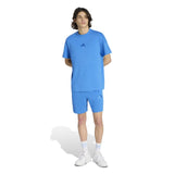 adidas Mens Athletic SZN FT Shorts Blue