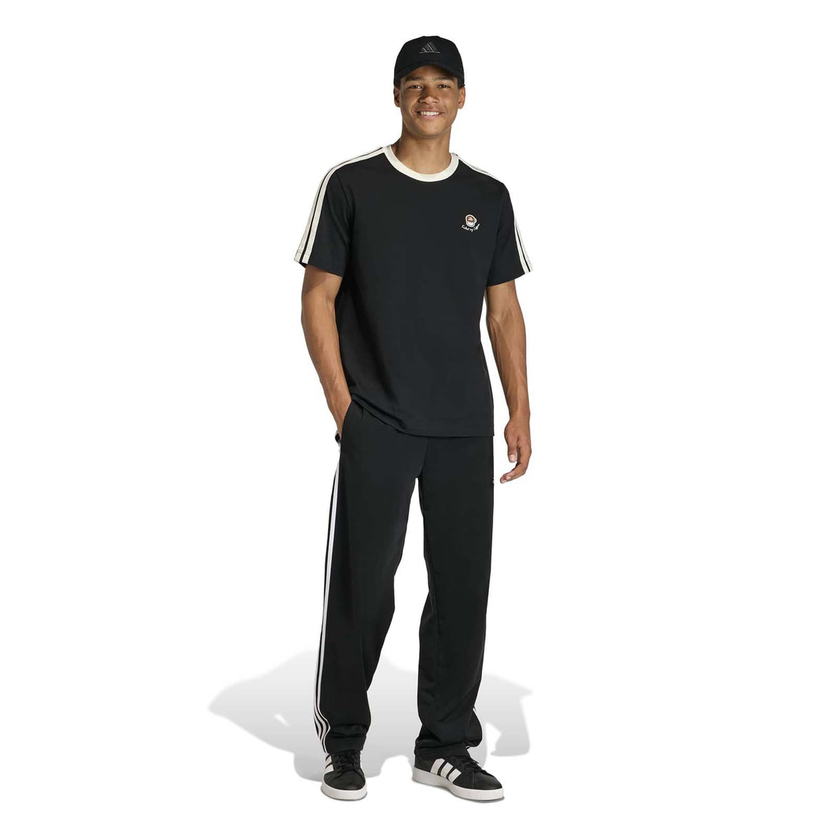 adidas Mens Coffee Cup T Shirt Black