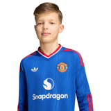adidas OG MUFC 26 Kid Away LS Jersey Blu