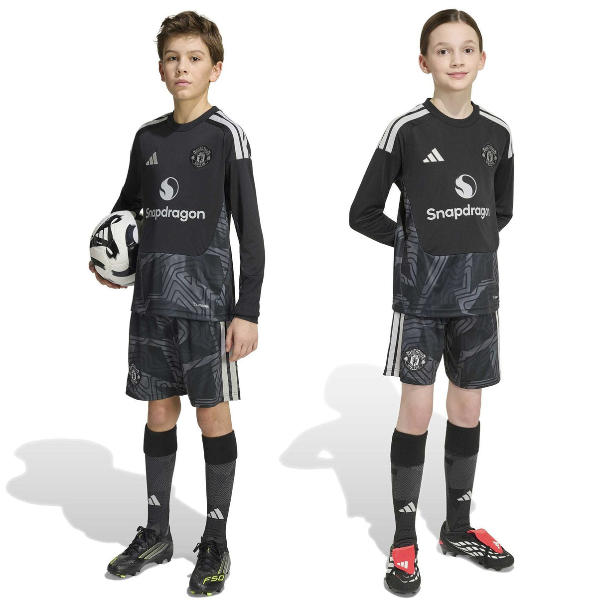 adidas MUFC 26 Kids Home GK Shorts Black