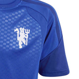 adidas MUFC 26 Kids EU Train Jersey Blue
