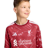 adidas Liverpool Football 2026/27 Kids Long Slve Home Jersey