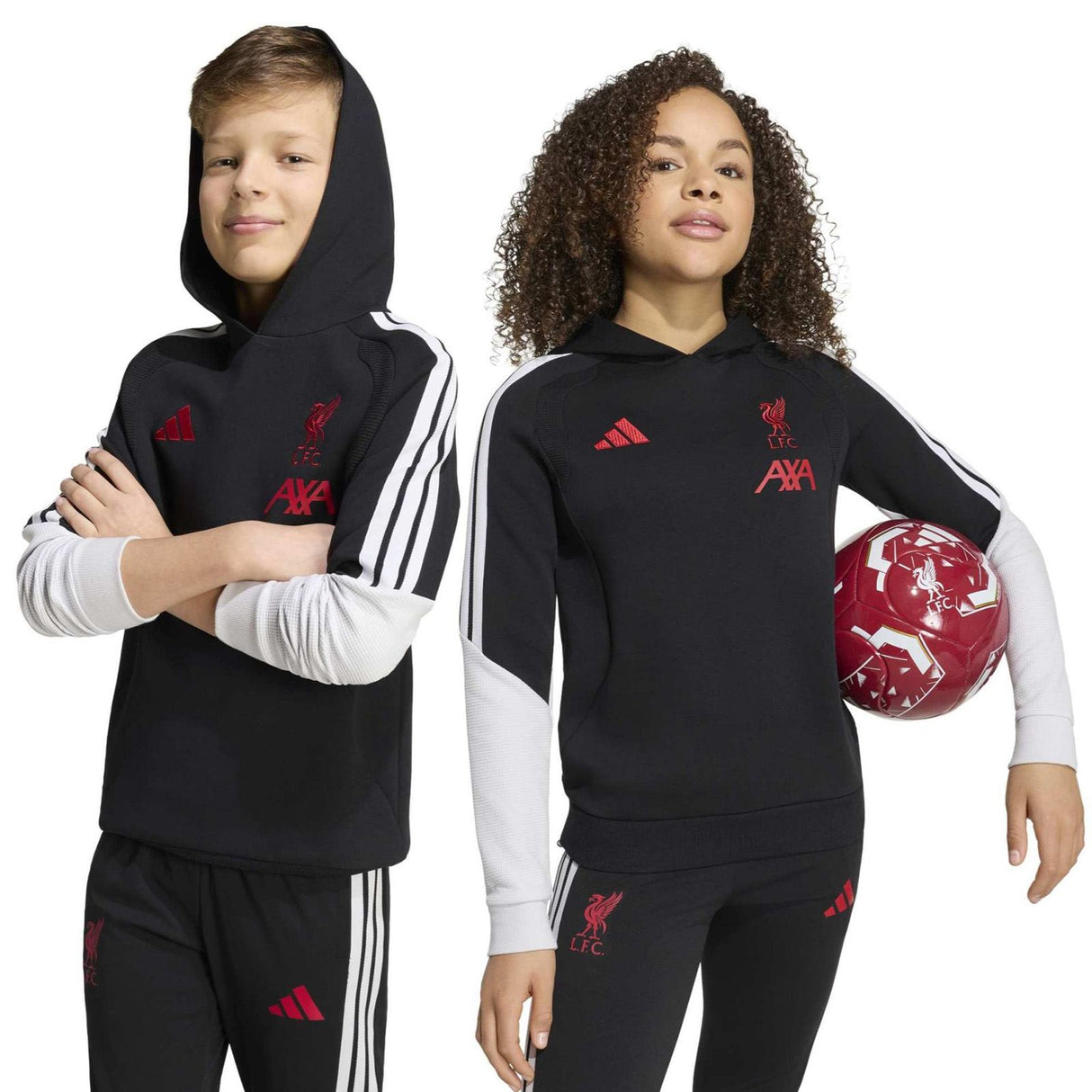 adidas LFC 26 Kids Hoodie Black