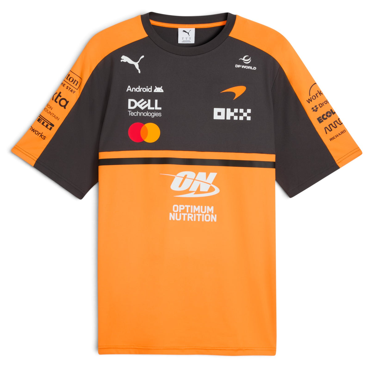 Puma McLaren Replica T Shirt Grey/Orange