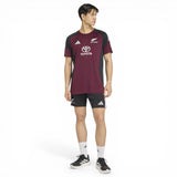 adidas All Blacks Performance Tee Maroon