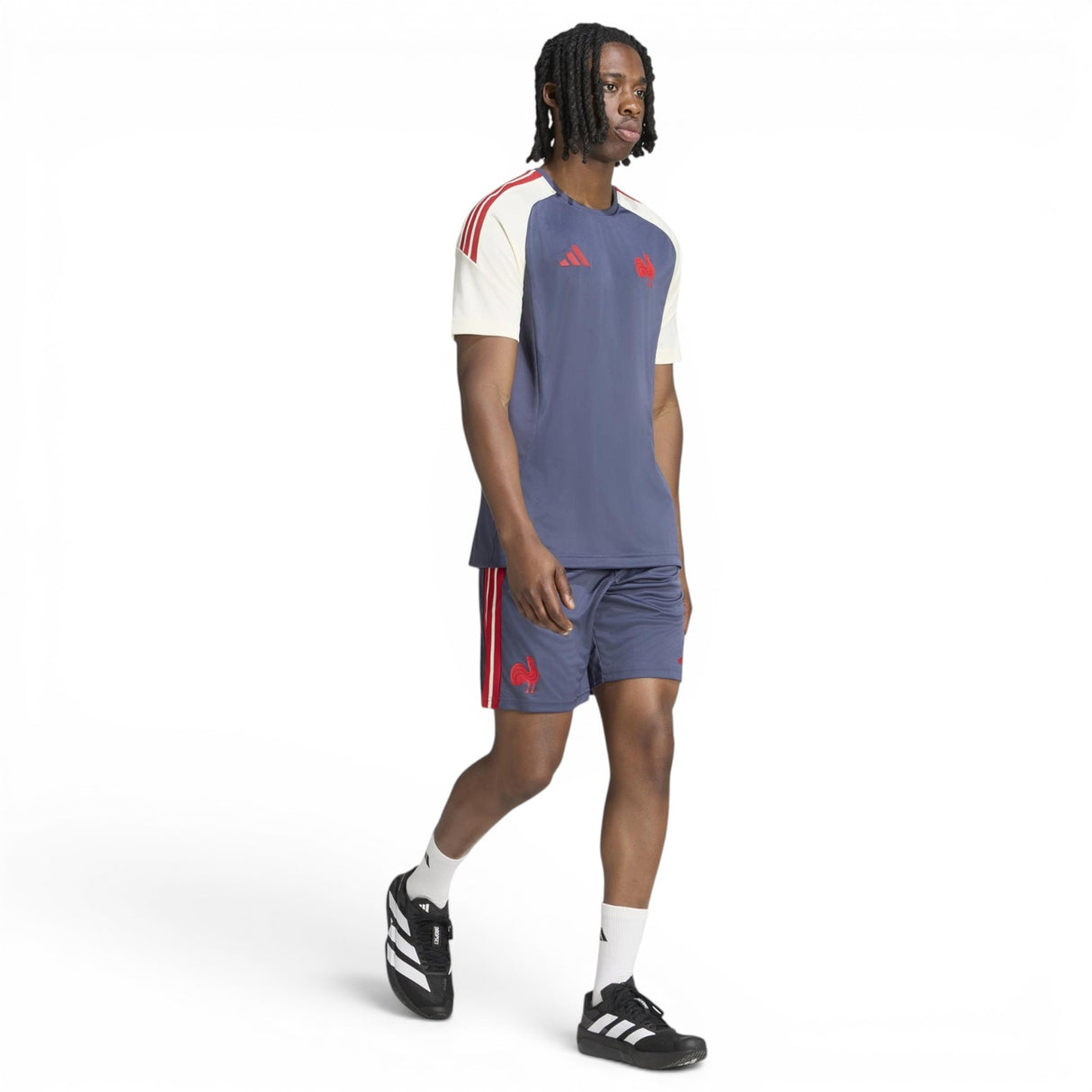 adidas Mens France Perf Tee Navy