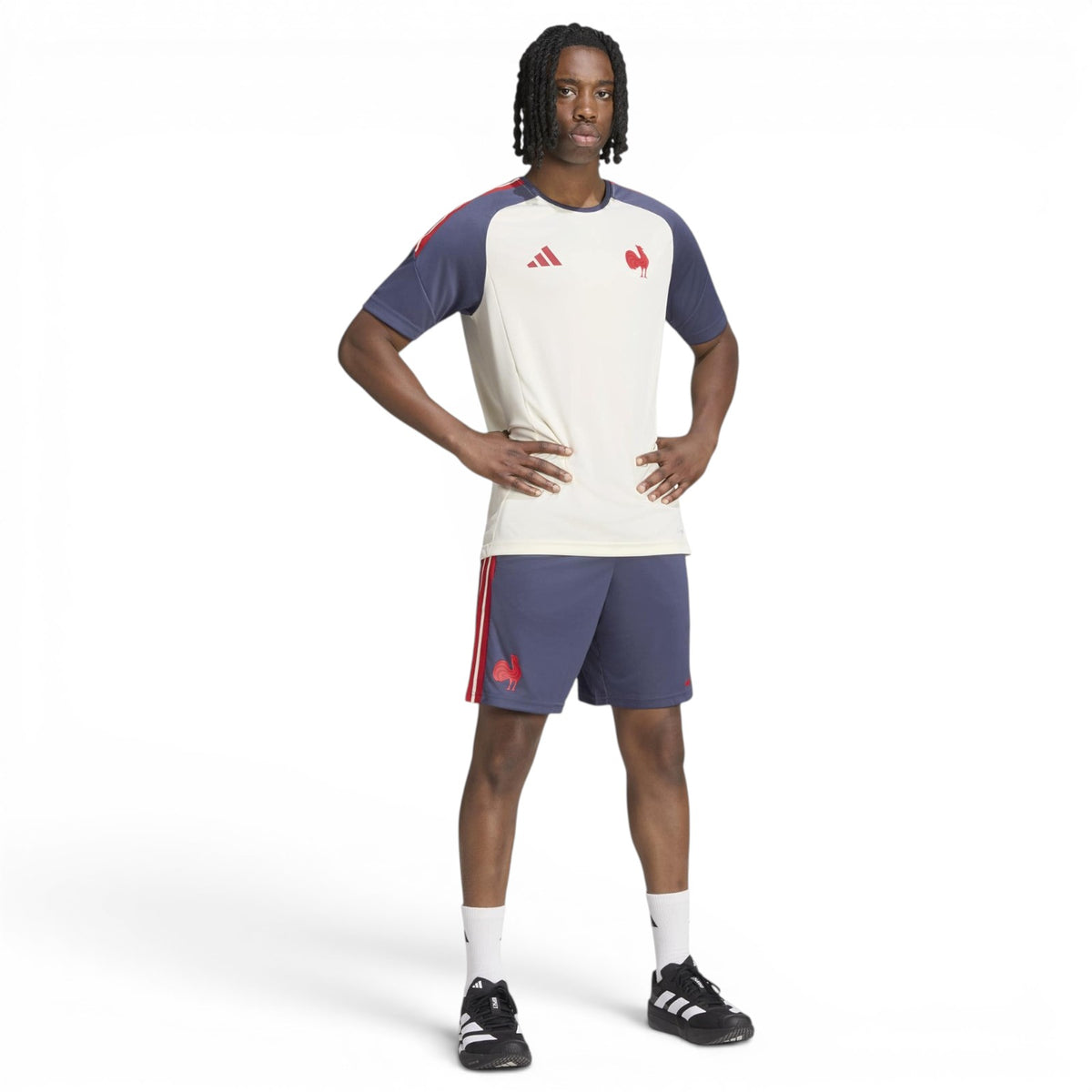adidas Mens France Perf Tee White