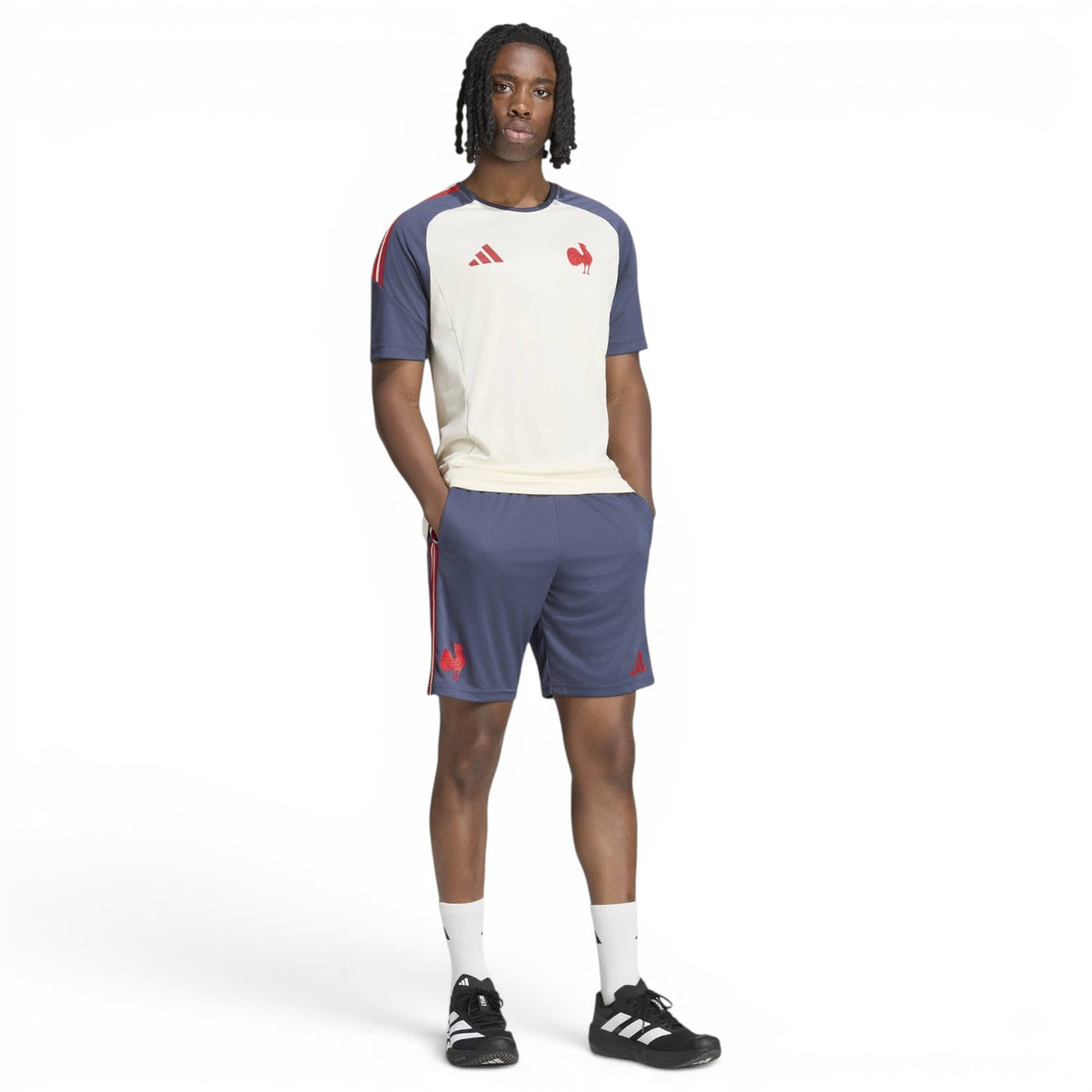 adidas Mens France Gym Short Navy