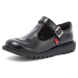 Kickers Kick T-Bar Patent Leather Junior Girls Shoes