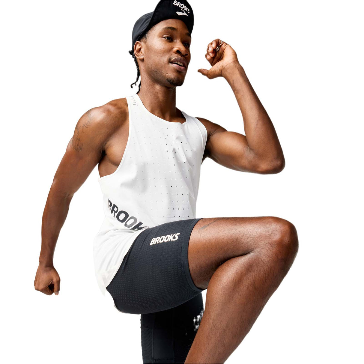 Brooks Mens Hyperion Elite 1/2 Tight Blk