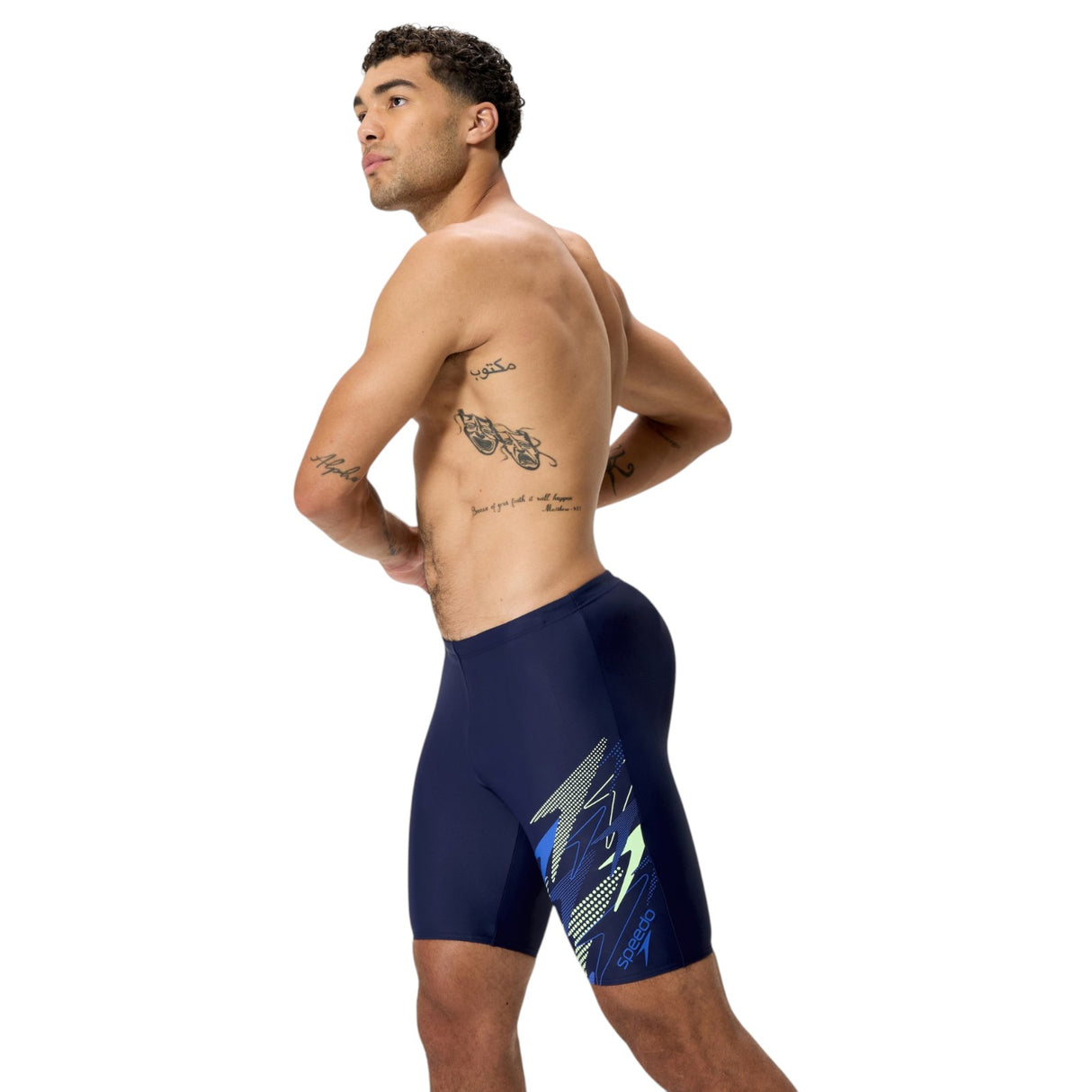 Speedo Mens Medley Logo Jammer Navy