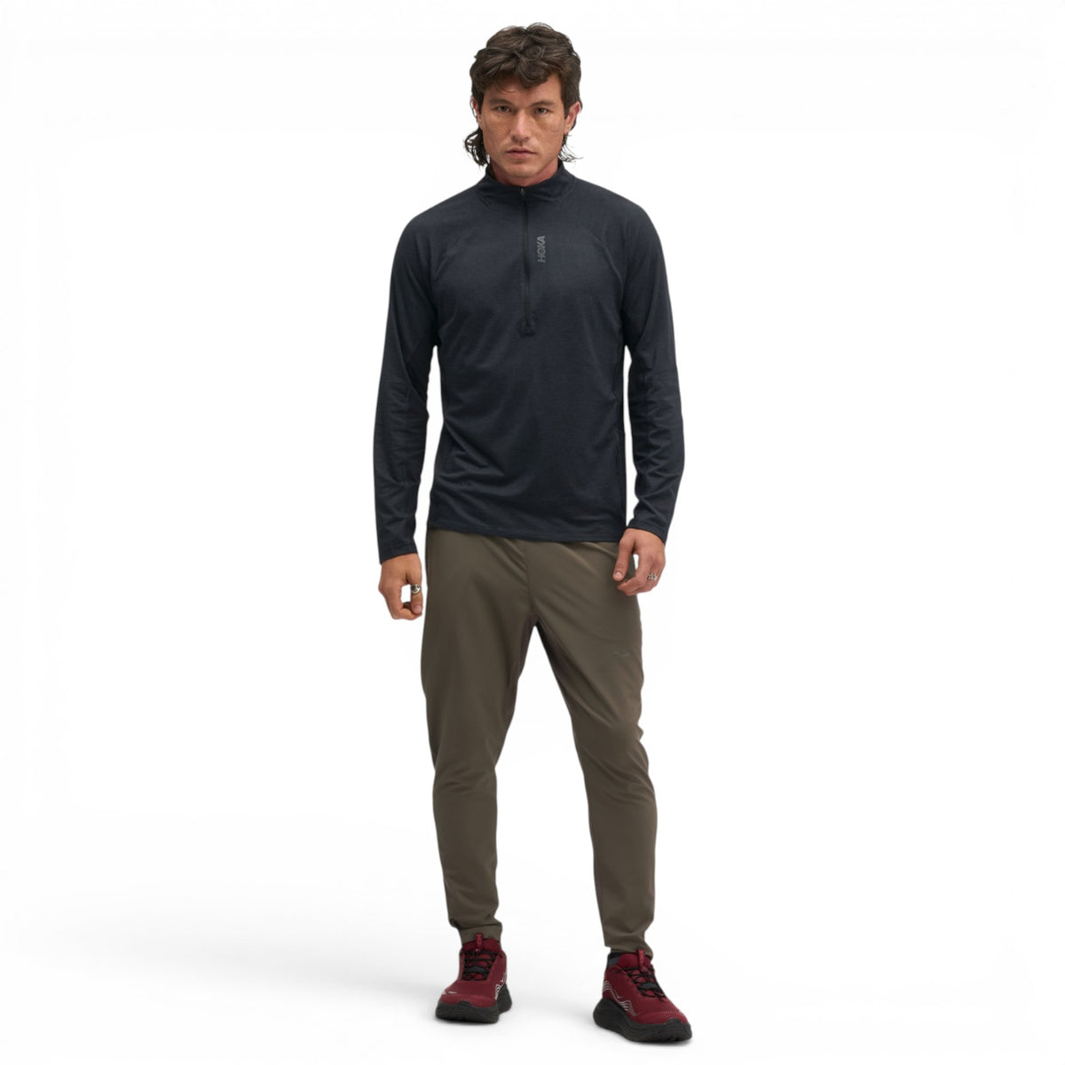 Hoka M Skyform Half Zip Black