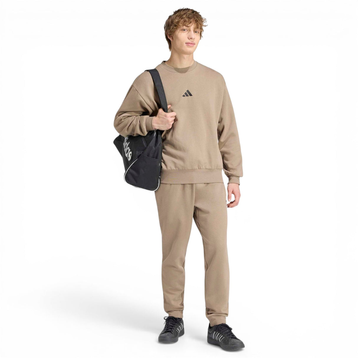 adidas Mens Feelcozy Sweater Brown
