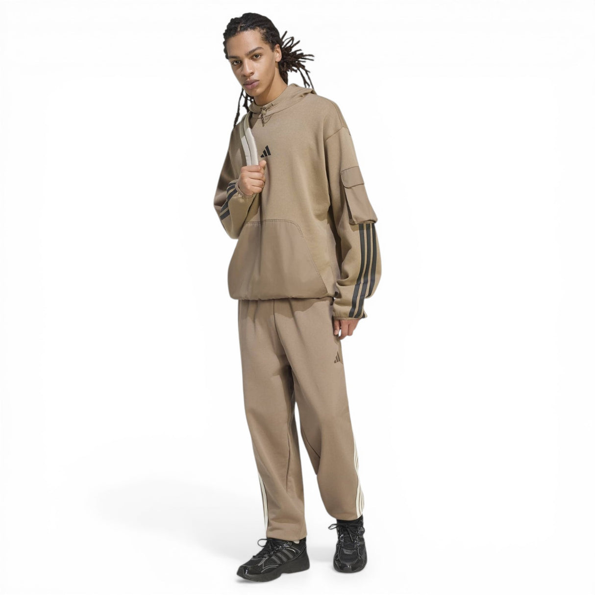 adidas Mens AK 3S R CF Pants Brown