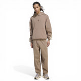 adidas Mens AK 3S OH Hoodie Brown