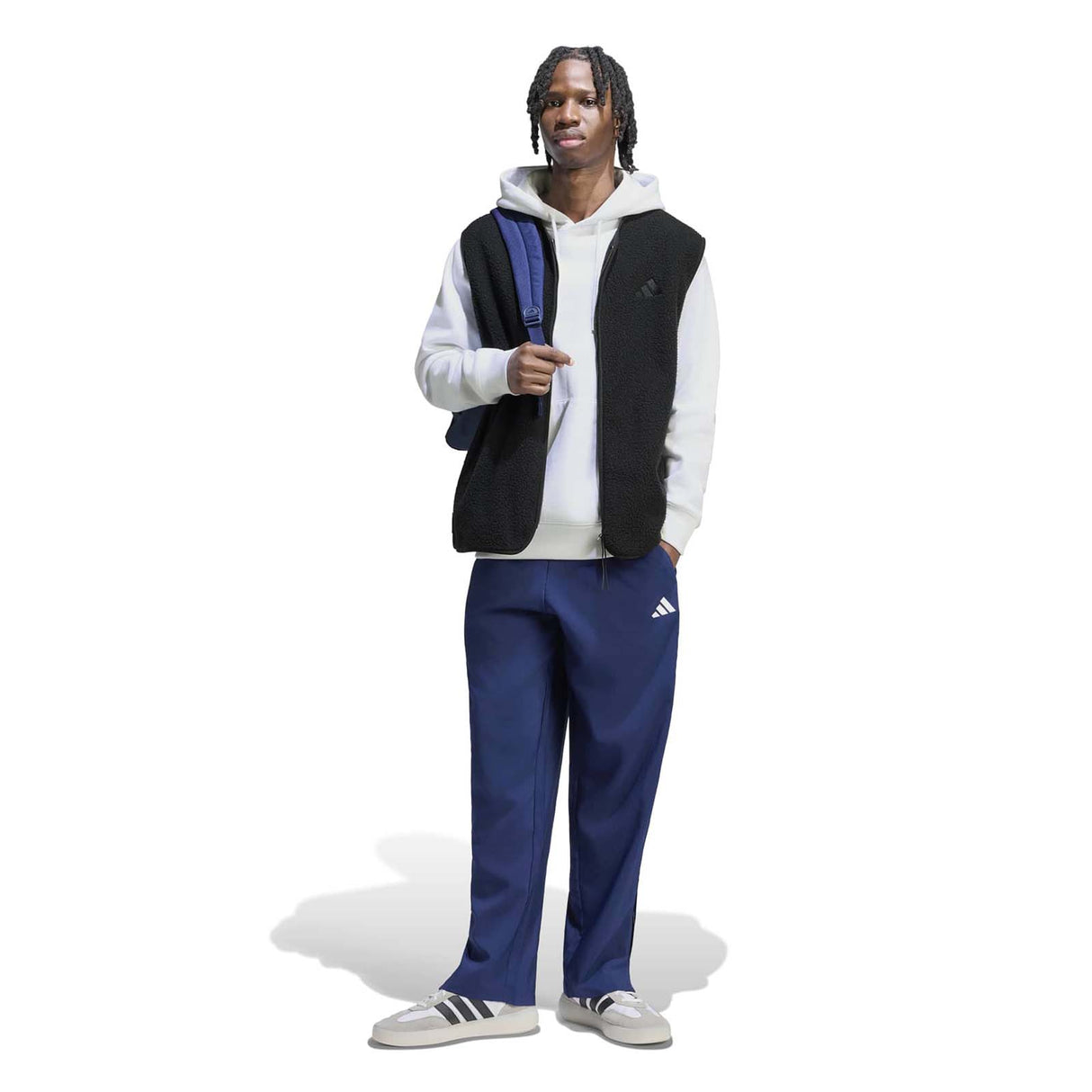 adidas Mens SL STNFRD OPT Wvn Pants Navy