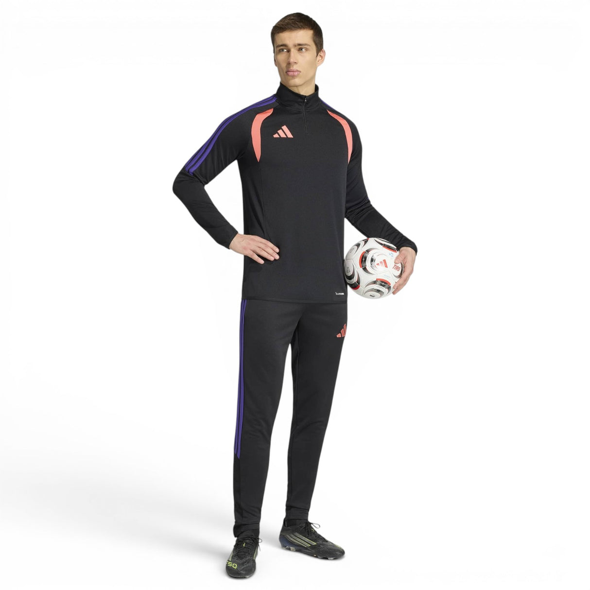 adidas Mens Tiro 26L Half Zip Top Black
