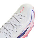adidas Kid F50 Hyprfst League Mid FG Wht