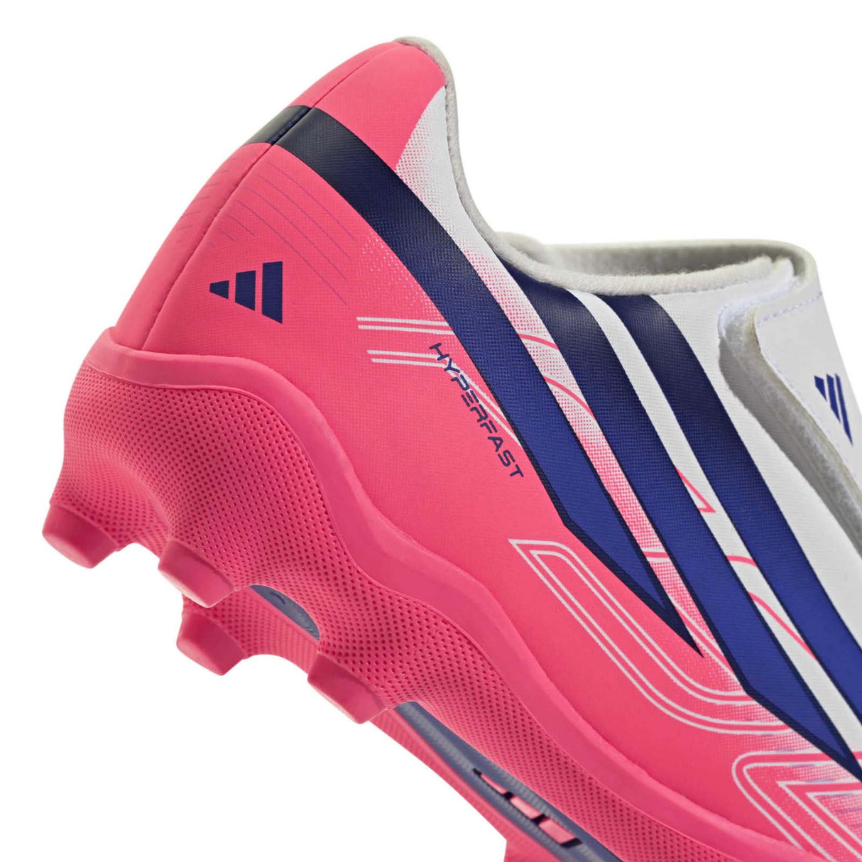 adidas Jnr F50 Hyperfst Club Velc FG Wht