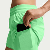 Nike W Swift DF MR 2N1 Shorts Green