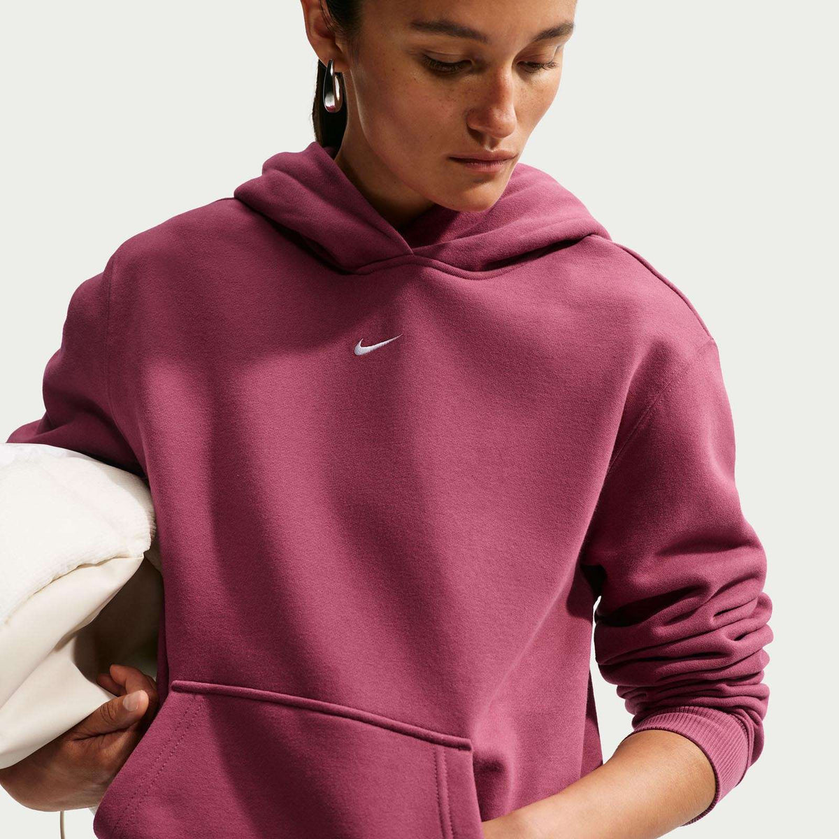 Nike W STDO FLC MW STD PO Hoodie Pink