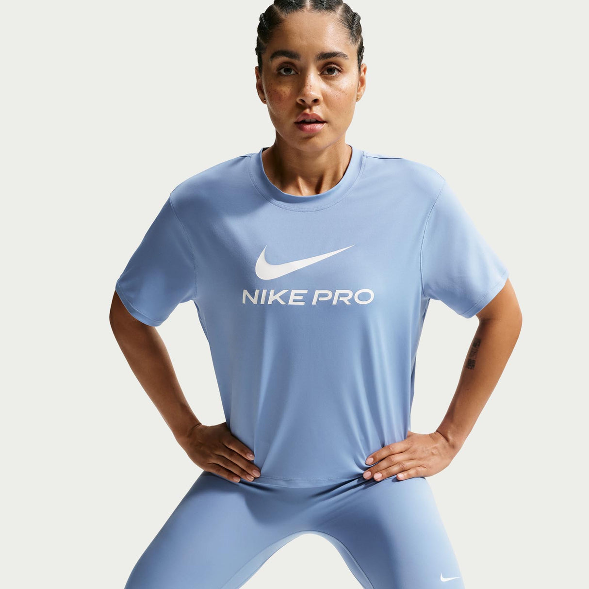 Nike W NP DF 365 SS Loose Tee Blue