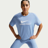 Nike W NP DF 365 SS Loose Tee Blue