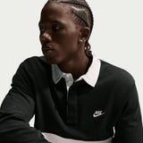 Nike Mens Club LS Rugby Top Black