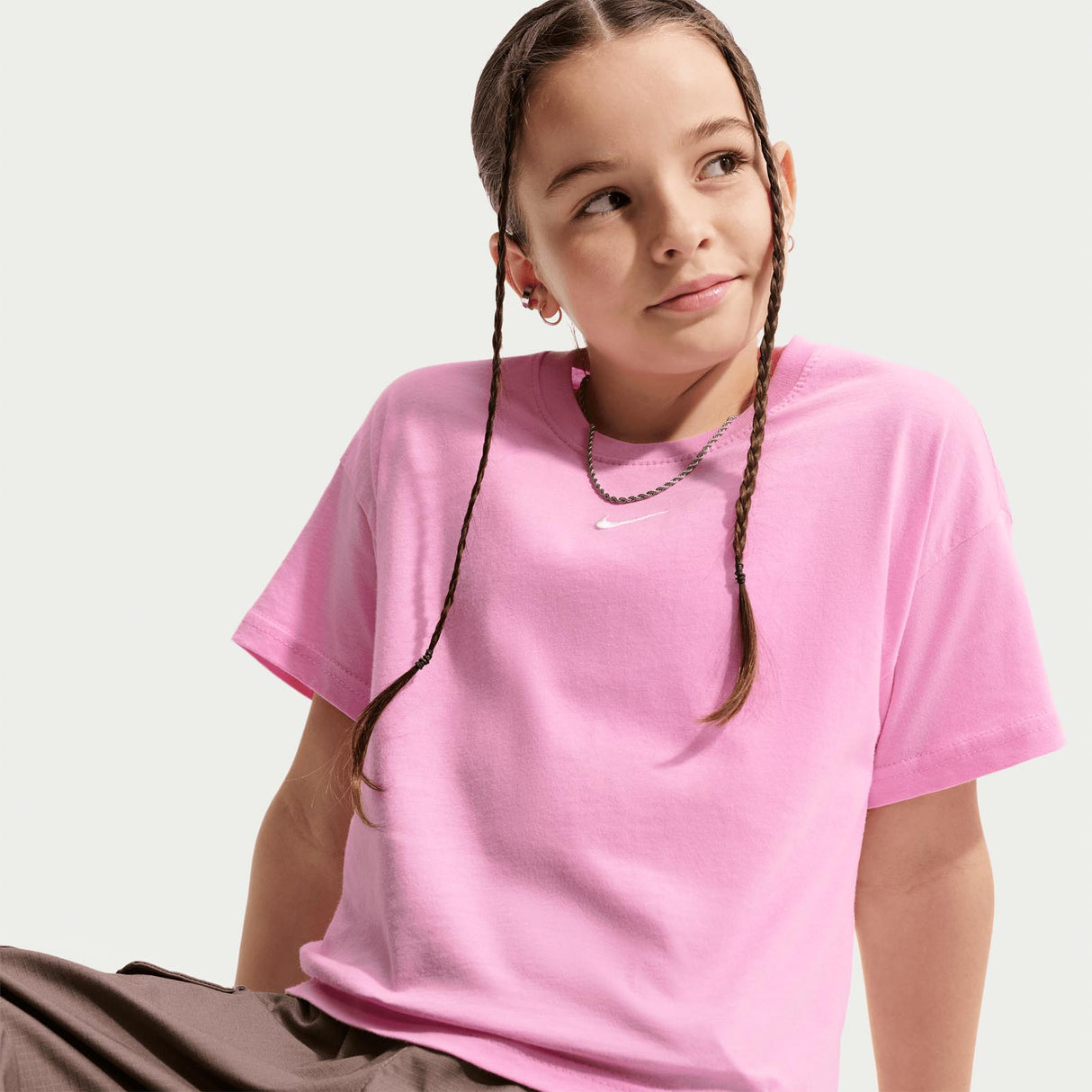 Nike G NSW Tee Boxy ESSNTL LBR Pink