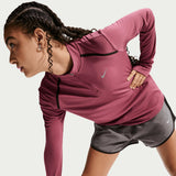 Nike G DF Tempo LS Half Zip Pink