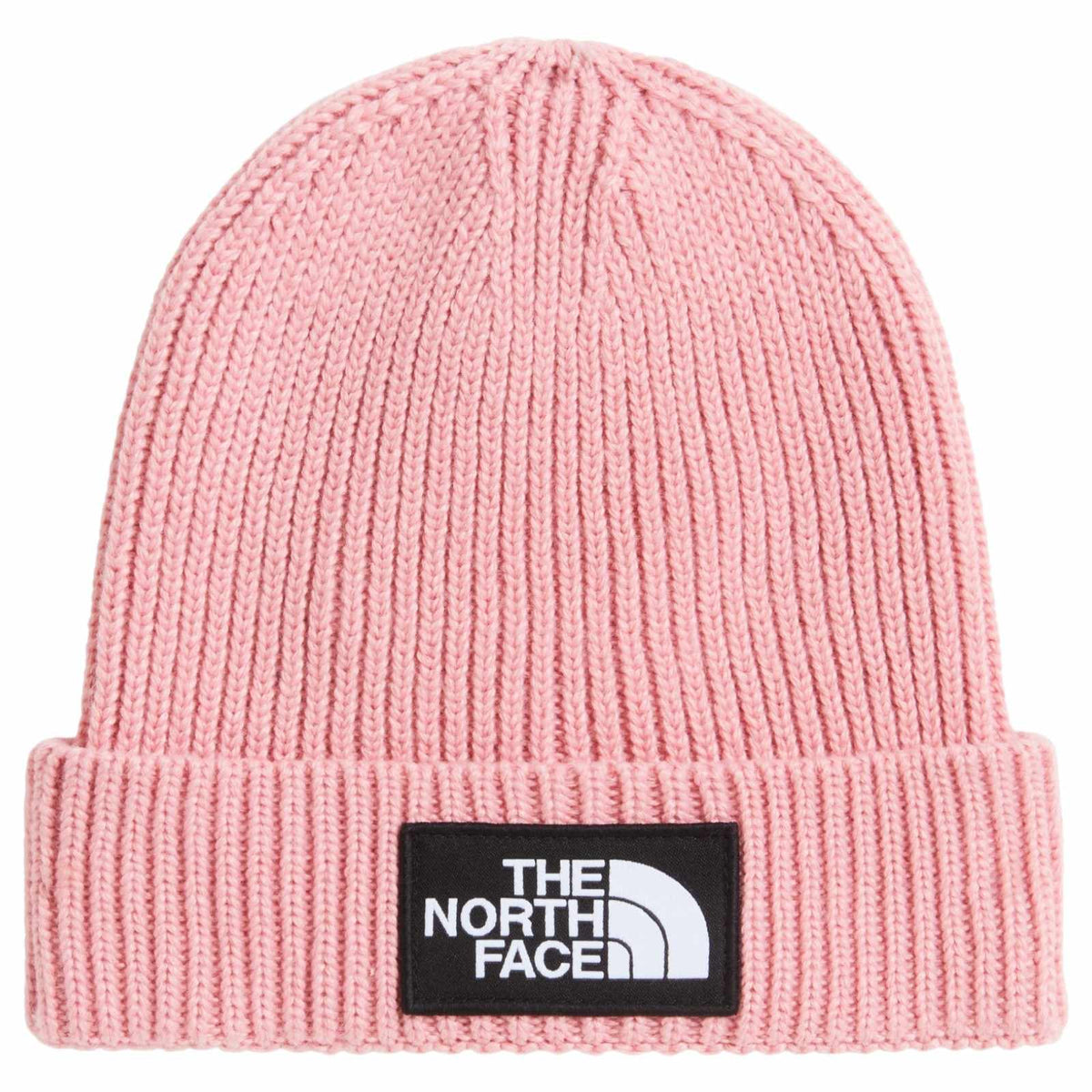 TNF Kids Logo Box Cuffed Beanie Pink