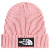 TNF Kids Logo Box Cuffed Beanie Pink