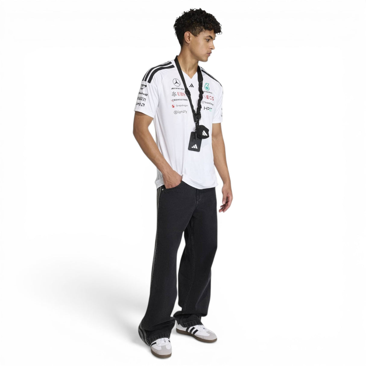 adidas Mercedes Driver Tee White