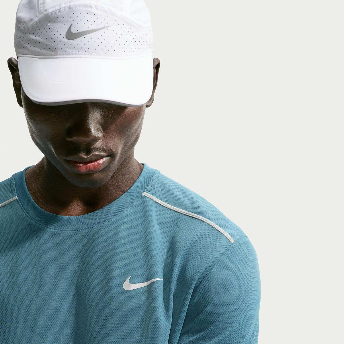 NIKE MENS DF UV MILER SS Blue