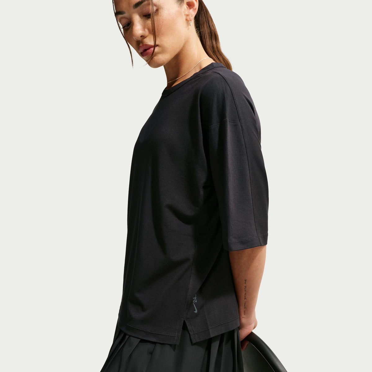 NIKE WMS DF 24.7 IS LGT SS TOP Black