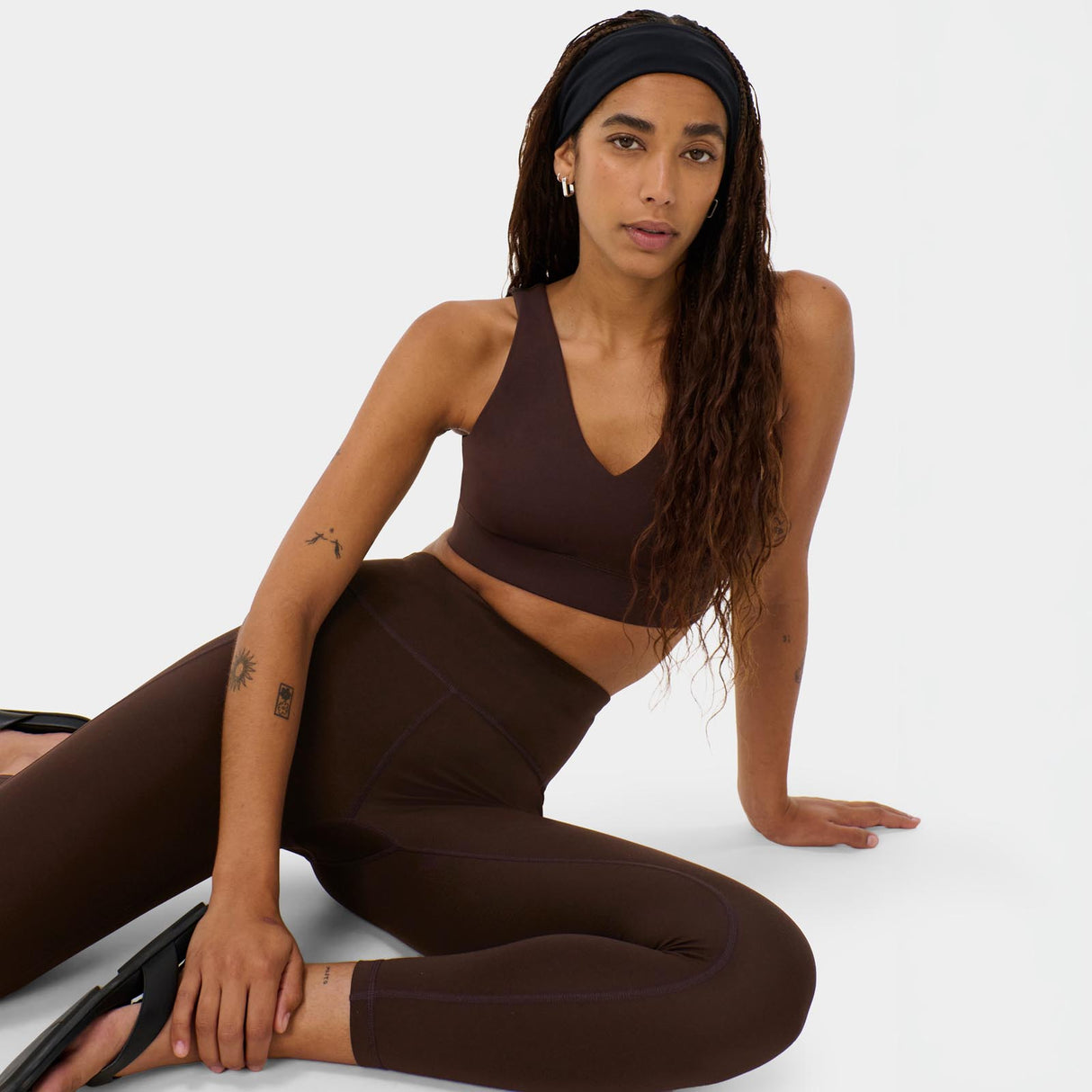 Sweaty Betty All Day 7/8 Leggings Brown