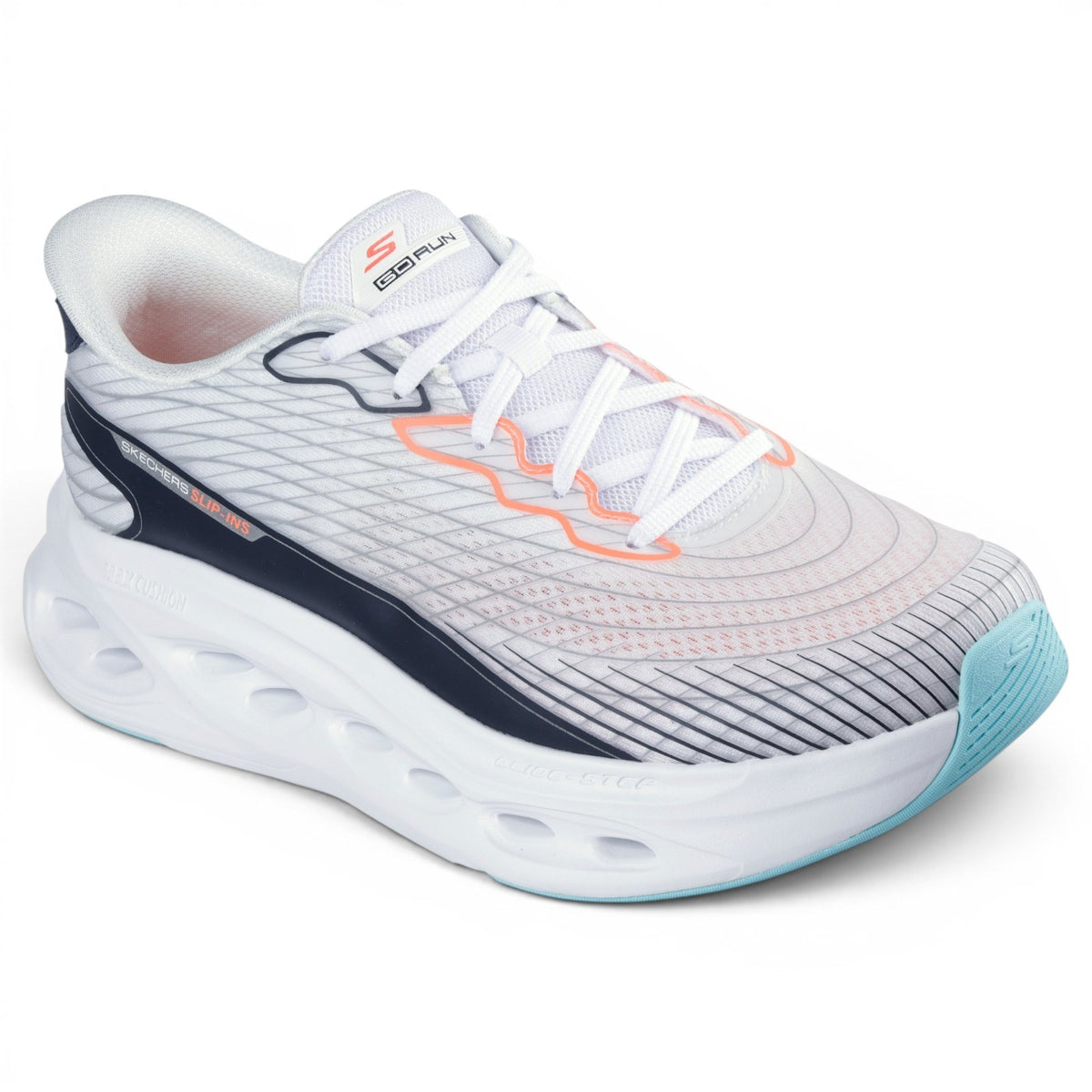 Skechers SI Glide Step Sapphire Mens Wht