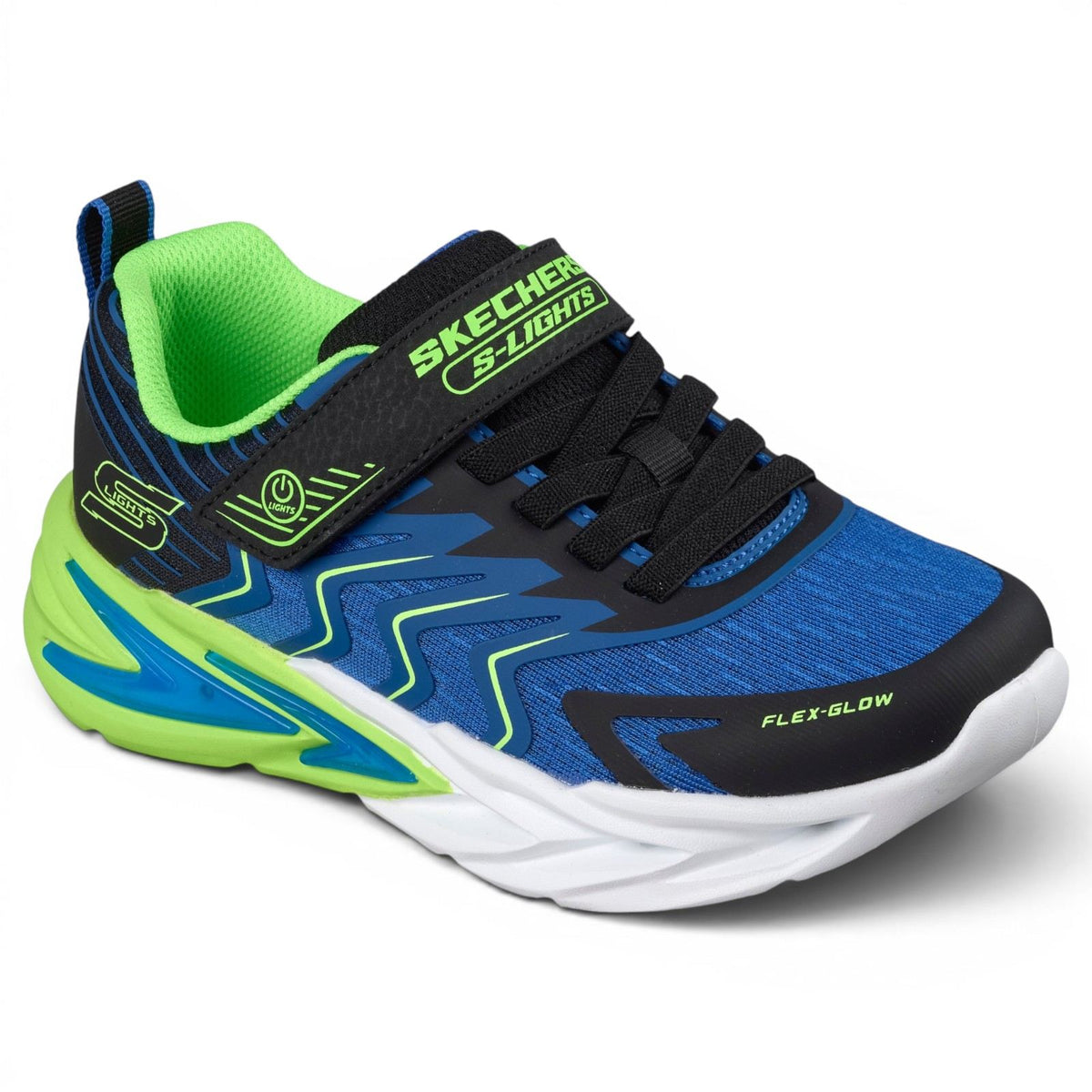 Skechers Flex Glow Prism Pacer Jr B Nvy