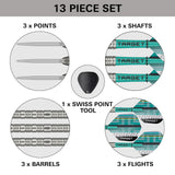 Target Hydro 02 Swiss Point 90% Tungsten 23G Steel Tip Darts