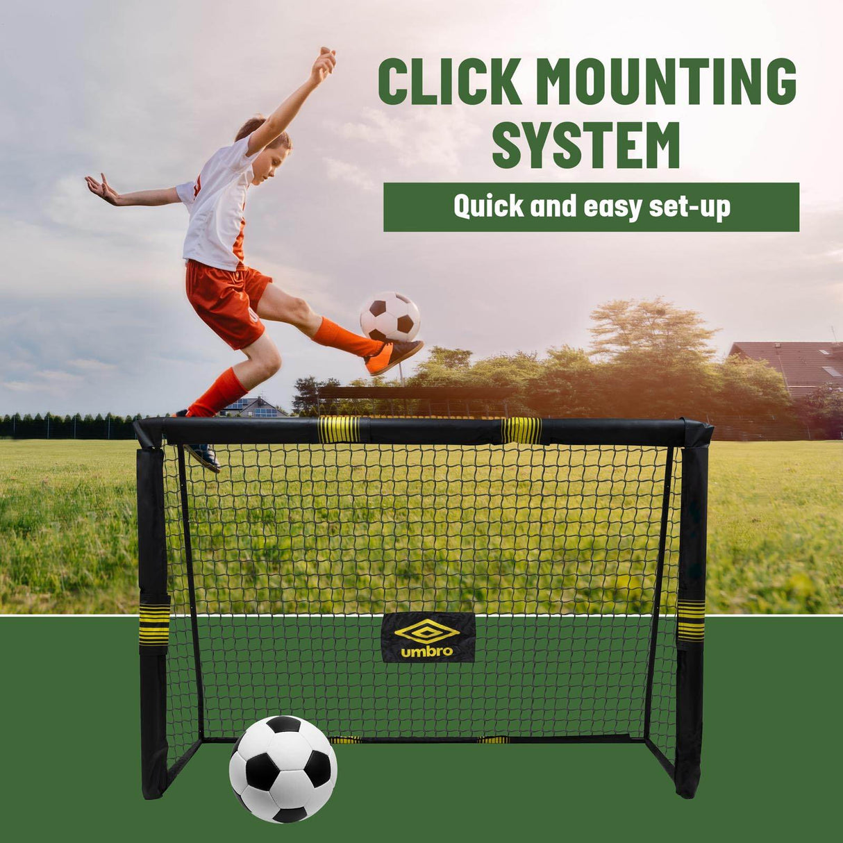 Umbro 2.4 x 1.6m Football Goal Post