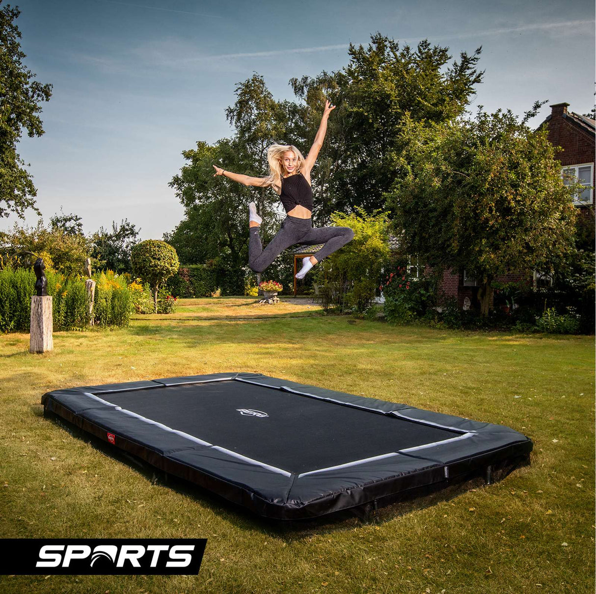 BERG Favorit Regular 330 Trampoline Green + Safety Net Comfort