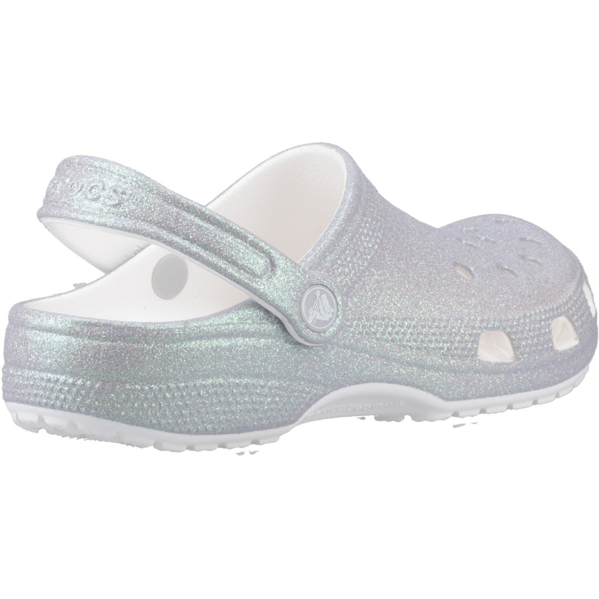 Crocs Classic Glitter Clog Unisex Beach White