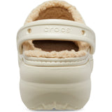 Crocs Classic Platform Lined Classic Ladies Slippers Bone