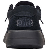HEYDUDE Mens Wally X Suede Shoes Black