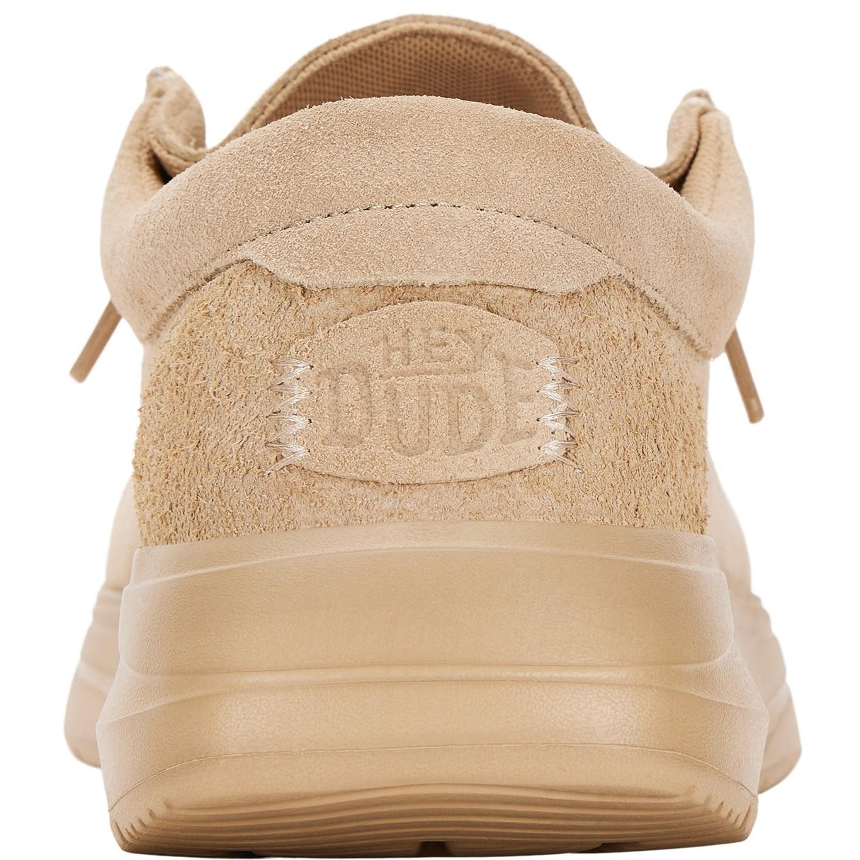 HEYDUDE Mens Wally X Suede Shoes Tan